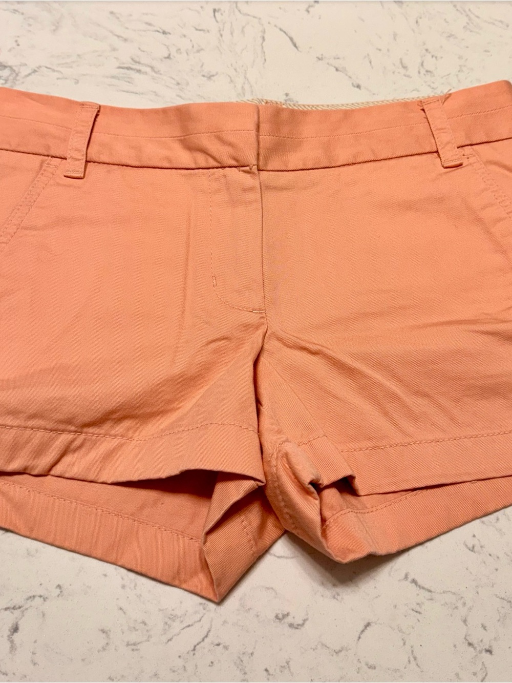 🍑NWOT- J. Crew Peach Chino Shorts- Size 4